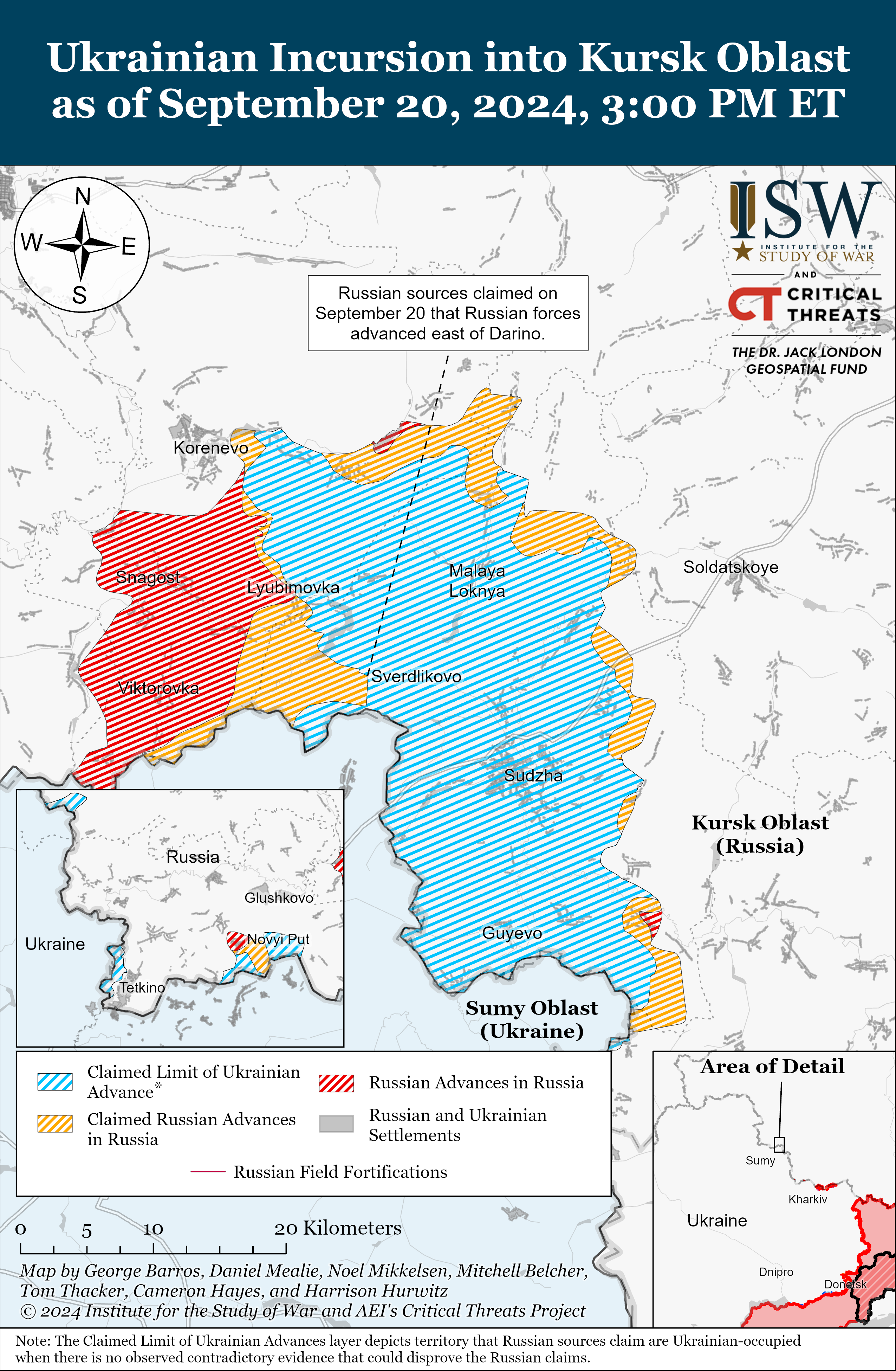 Russian Offensive Campaign Assessment, September 20, 2024 | Institute ...